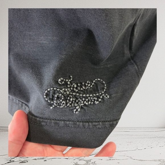 True Religion Womans Black Short Sleeve Polo Size L - Picture 5 of 6